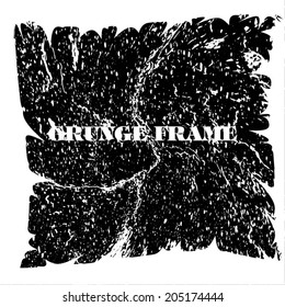 Grunge frame. vector template