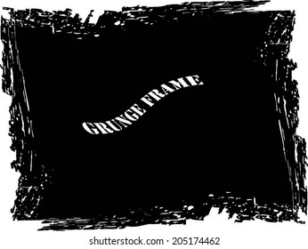 Grunge frame. vector template