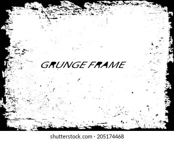 Grunge frame. vector template
