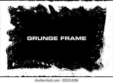 Grunge frame. vector template