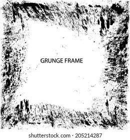 Grunge frame. vector template