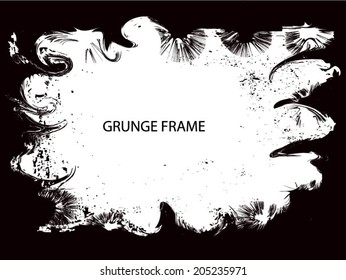 Grunge frame. vector template