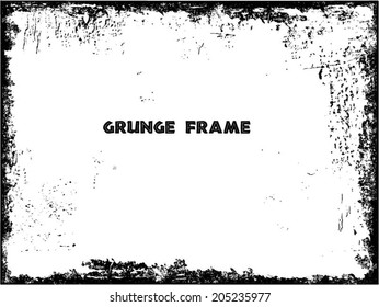Grunge frame. vector template