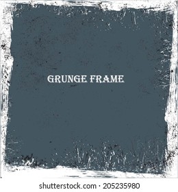 Grunge frame. vector template