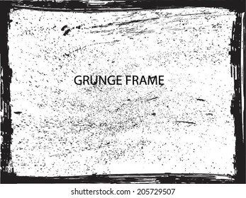 Grunge frame. vector template