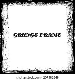 Grunge frame. vector template