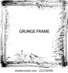 Grunge frame. vector template