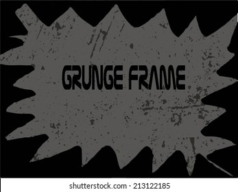 Grunge frame. vector template