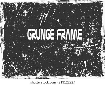 Grunge frame. vector template