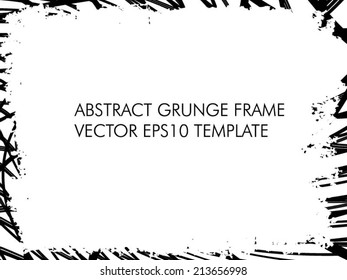 Grunge frame. vector template