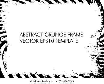 Grunge frame. vector template