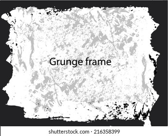 Grunge frame. vector template