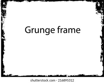 Grunge frame. vector template