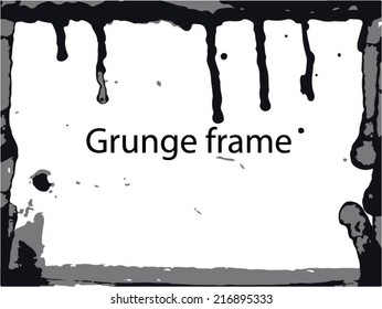 Grunge frame. vector template