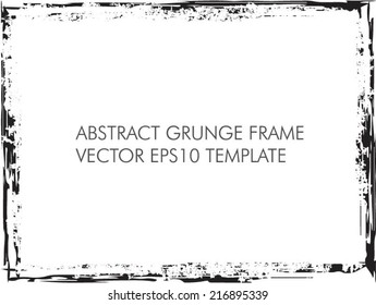 Grunge frame. vector template