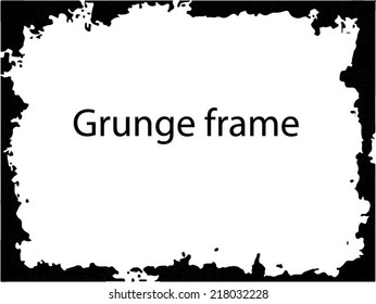 Grunge frame. vector template