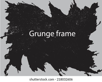 Grunge frame. vector template