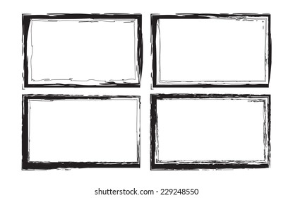 grunge frame. vector template 