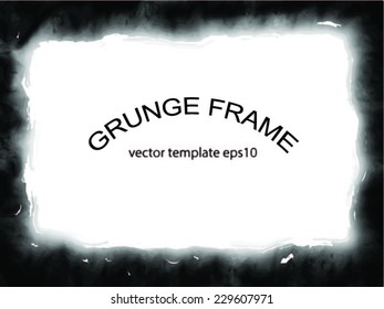 Grunge frame. vector template