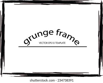 Grunge frame. vector template 
