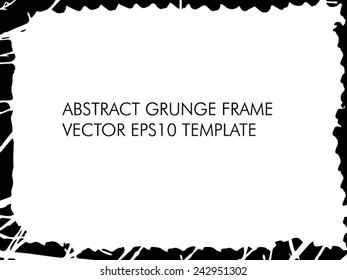 Grunge frame. vector template