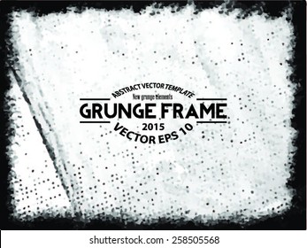 Grunge frame. vector template