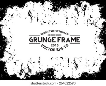 Grunge frame. vector template