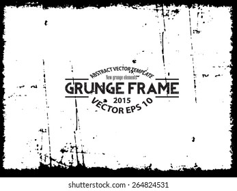Grunge frame. vector template
