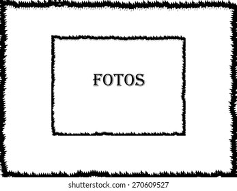 Grunge frame. vector template