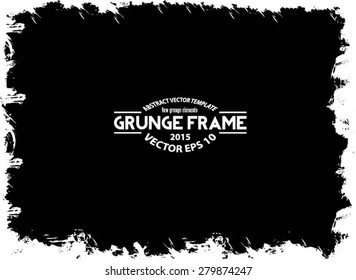 Grunge frame. vector template