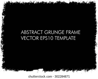 Grunge frame. vector template