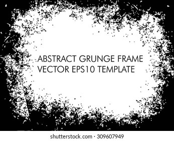 Grunge frame. vector template