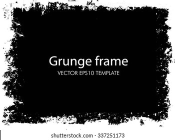 Grunge frame. vector template