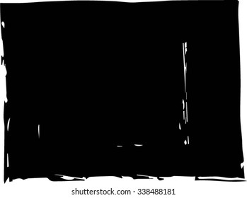 Grunge frame. Vector template