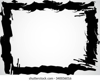 Grunge frame. Vector template