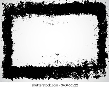 Grunge frame. Vector template