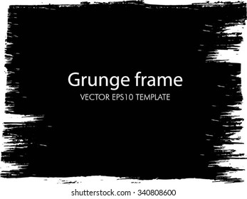 Grunge frame. Vector template