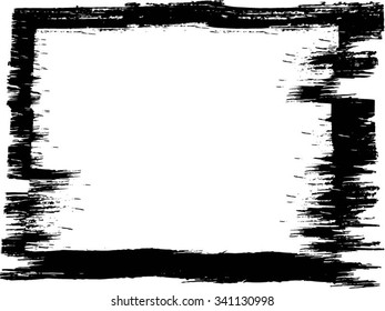 Grunge frame. Vector template