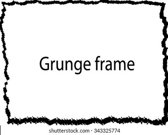 Grunge frame. vector template