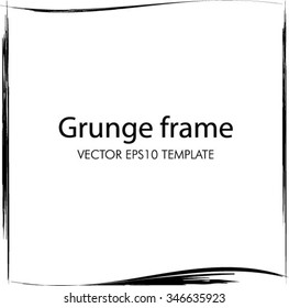 Grunge frame. vector template