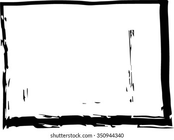 Grunge frame. vector template