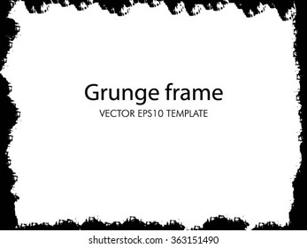Grunge frame. Vector template