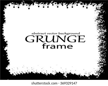 Grunge frame. Vector template