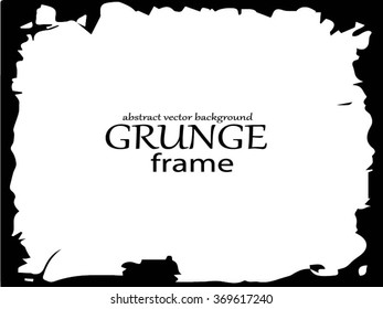 Grunge frame. Vector template