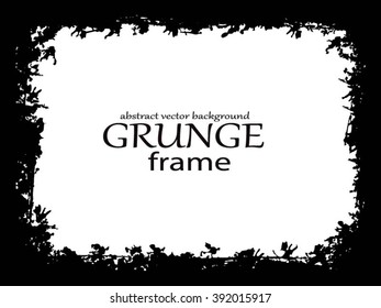 Grunge frame. vector template