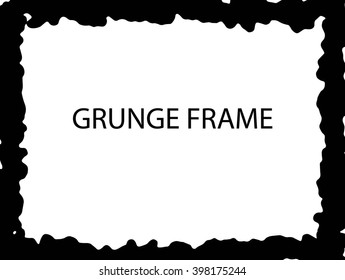 Grunge frame. vector template 