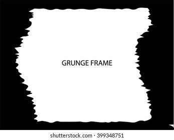 Grunge frame. Vector template