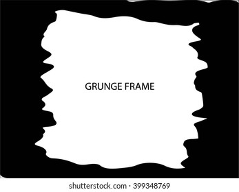 Grunge frame. Vector template