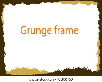 Grunge frame. vector template