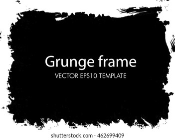 Grunge frame. vector template